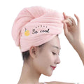 Microfiber Hair Towel Wrap Cap – Fast Drying & Super Absorbent