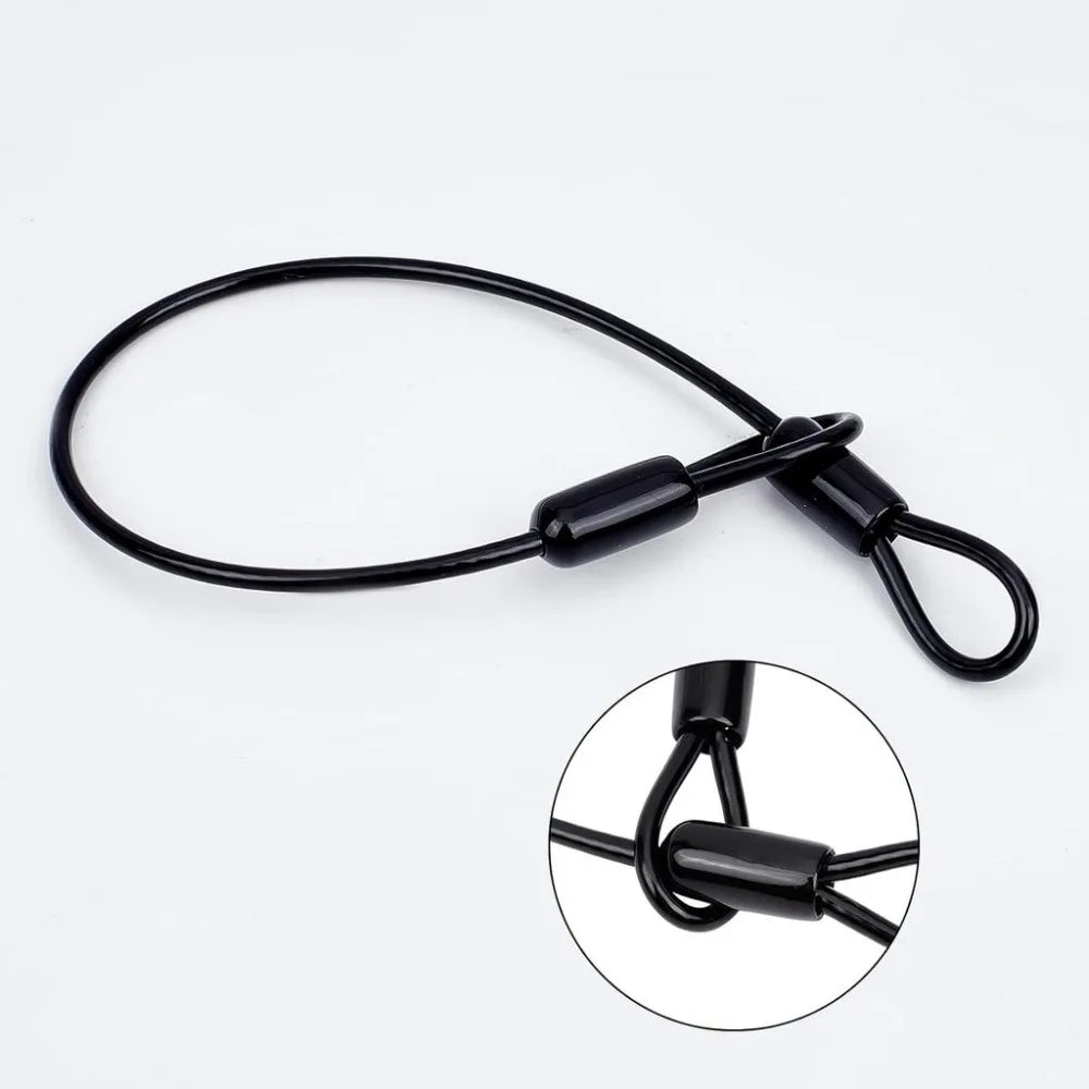 6-Pack Steel Wire Rope Safety Cable Tether – Double Loop Ends
