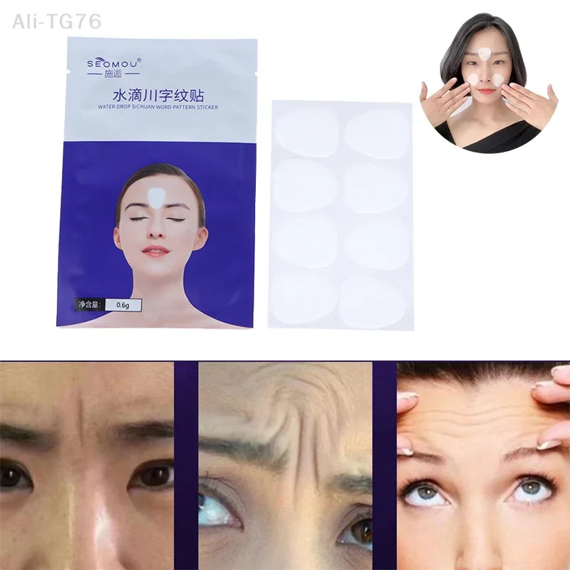 24-Pc Silicone Forehead Smoothing Patches | Reusable Face Stickers
