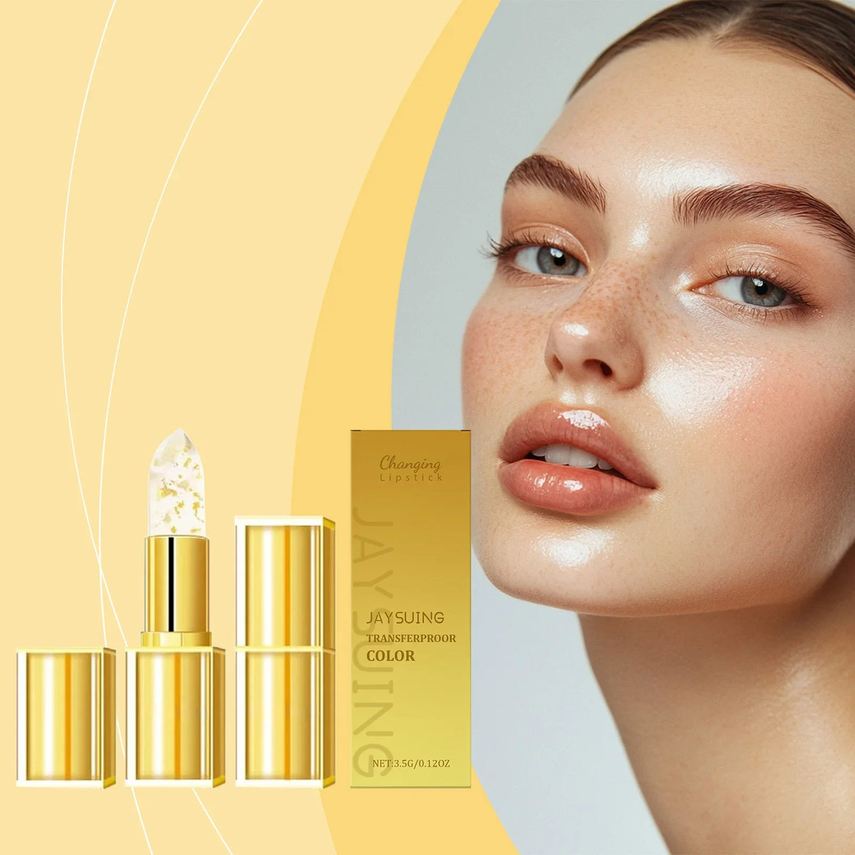 Jaysuing Gold Color-Changing Lip Balm – Hyaluronic Acid 3.5g