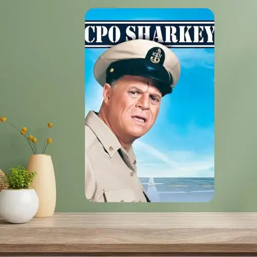 CPO Sharkey Classic TV Show Metal Poster Sign | Retro Wall Art