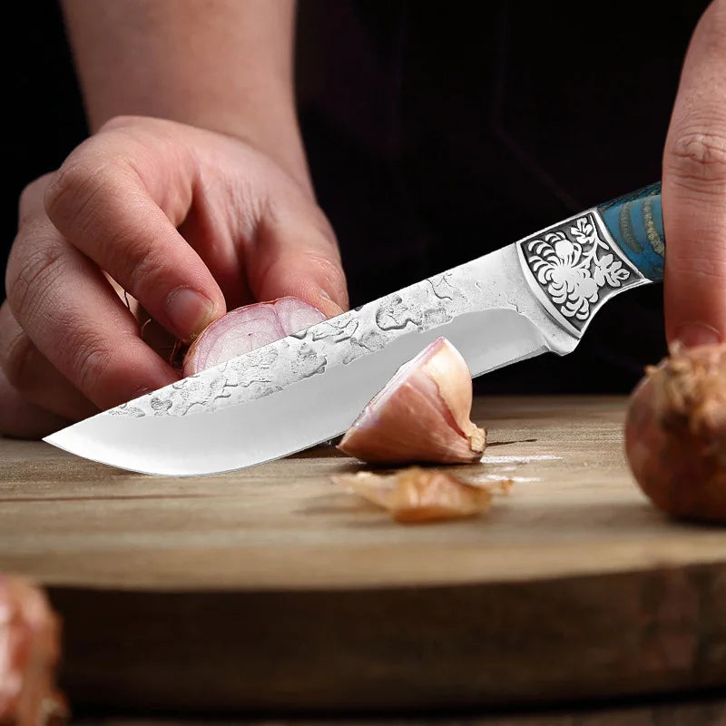 InLeung Hand-Forged Stainless Steel Cleaver – Wood Handle