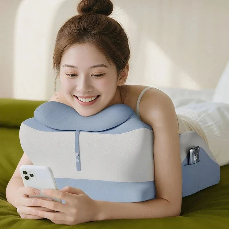 Multifunctional Memory Foam Body Pillow – Sleep, Read & Game