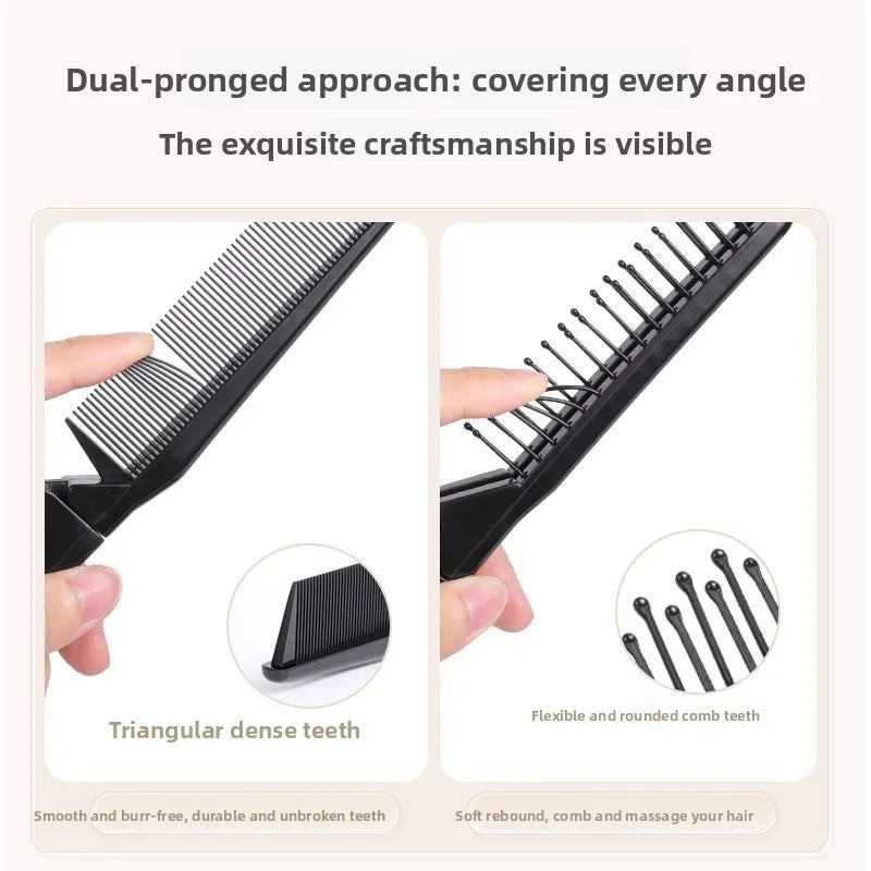 2-in-1 Folding Hair Comb | Portable Travel Pocket Brush