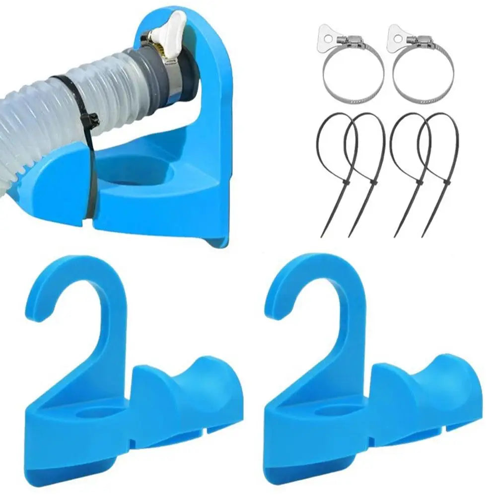 2-Pack Pool Pipe Holder Mount – Hose Support for Intex & Bestway