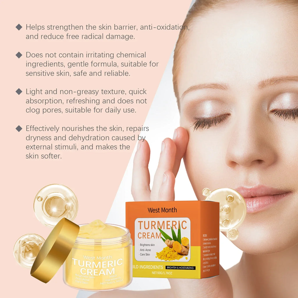 Turmeric Brightening Moisturizing Cream 50g – Daily Face Care