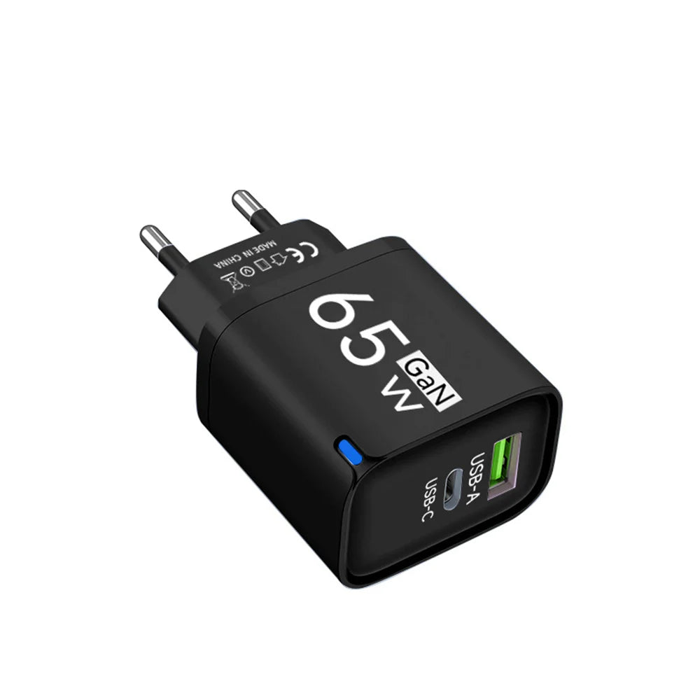 65W GaN USB-C PD Fast Charger | iPhone & Samsung