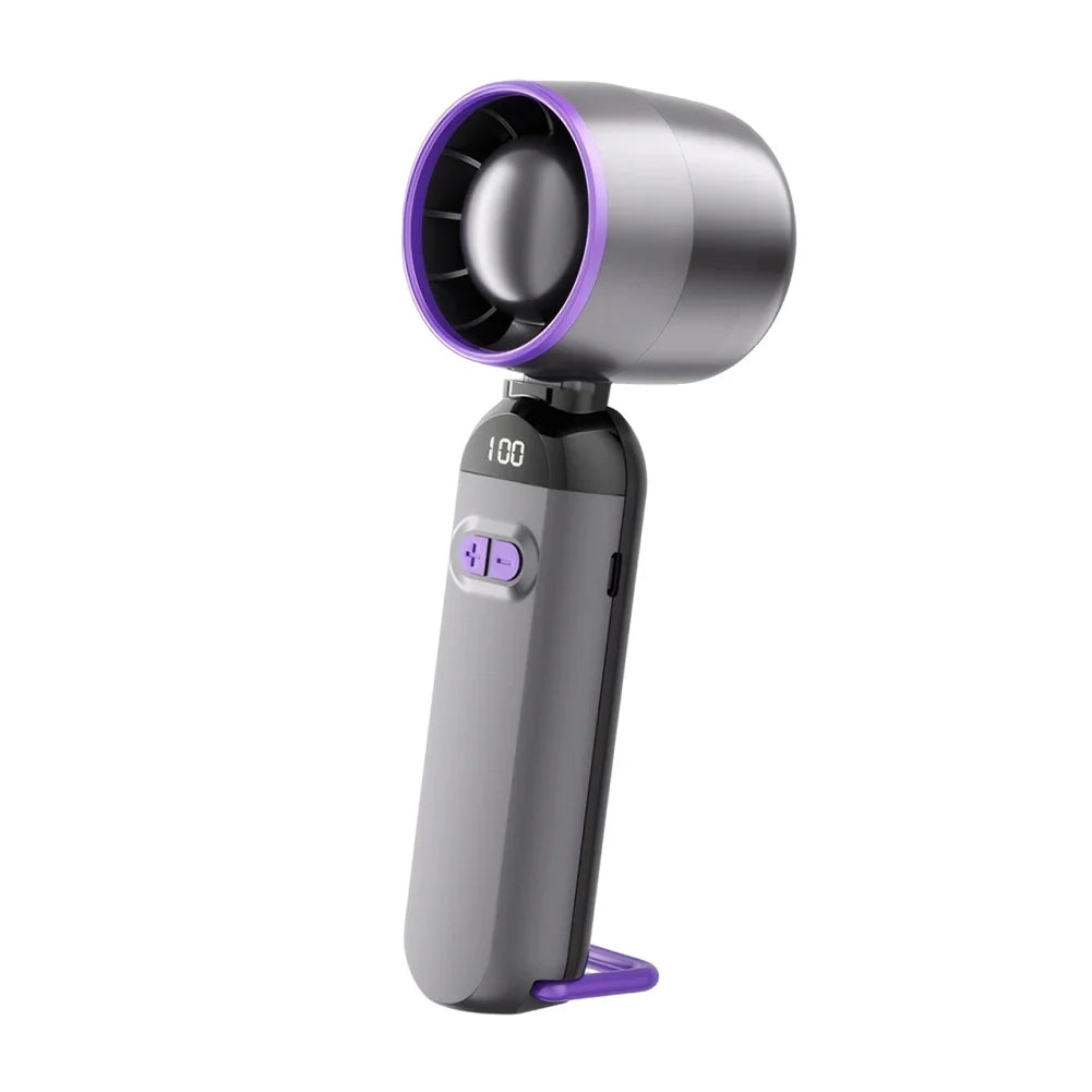 Portable Speed Cooling Handheld Fan 3000mAh Rechargeable 100 Wind