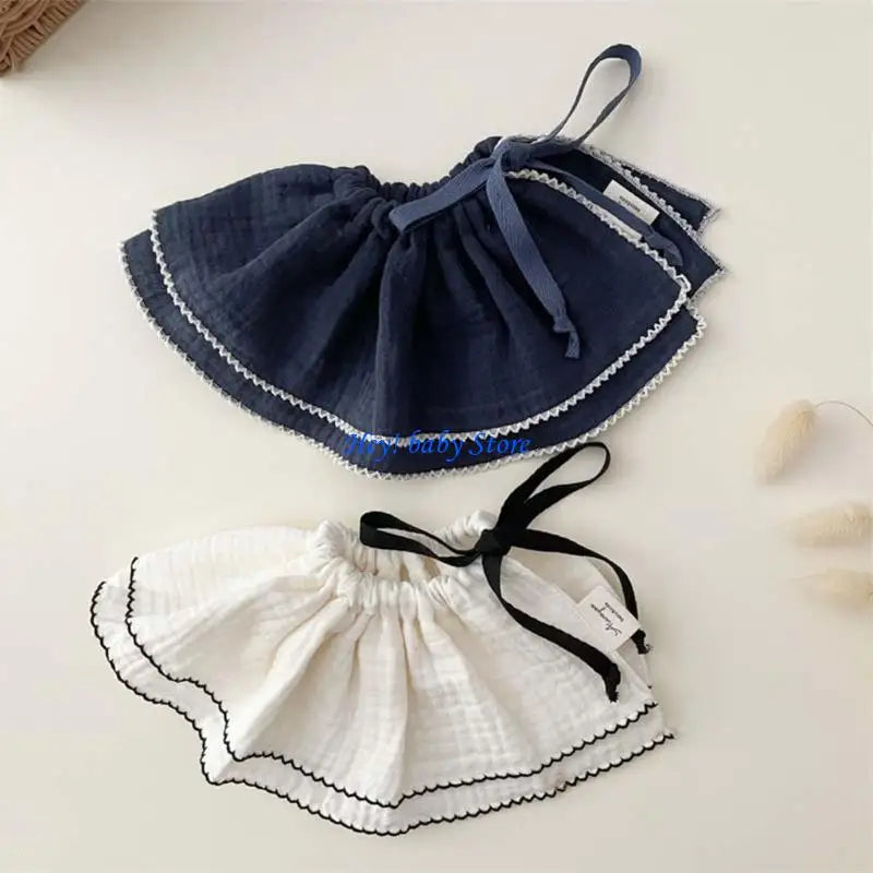 2-Pack Cotton Baby Bibs | Newborn Drool & Burp Cloths