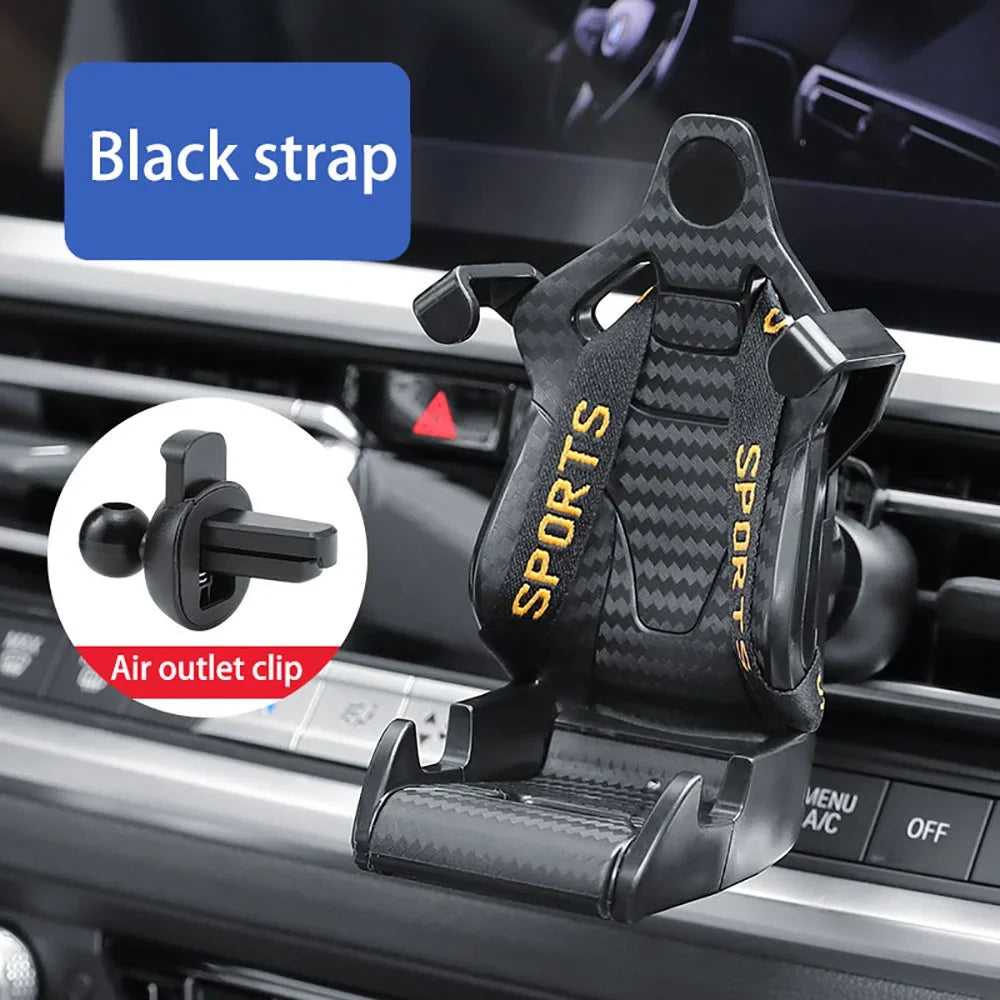 Racing Seat Car Phone Holder Suction Cup Mount | Universal Fit