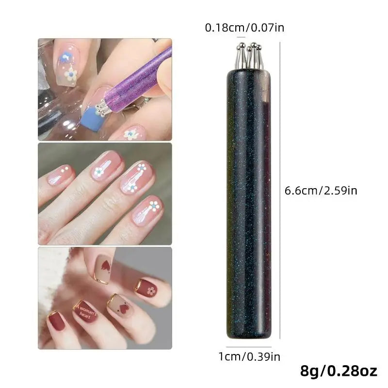 Nail Art Dotting Pen – Starry Sky Handle Carving Tool