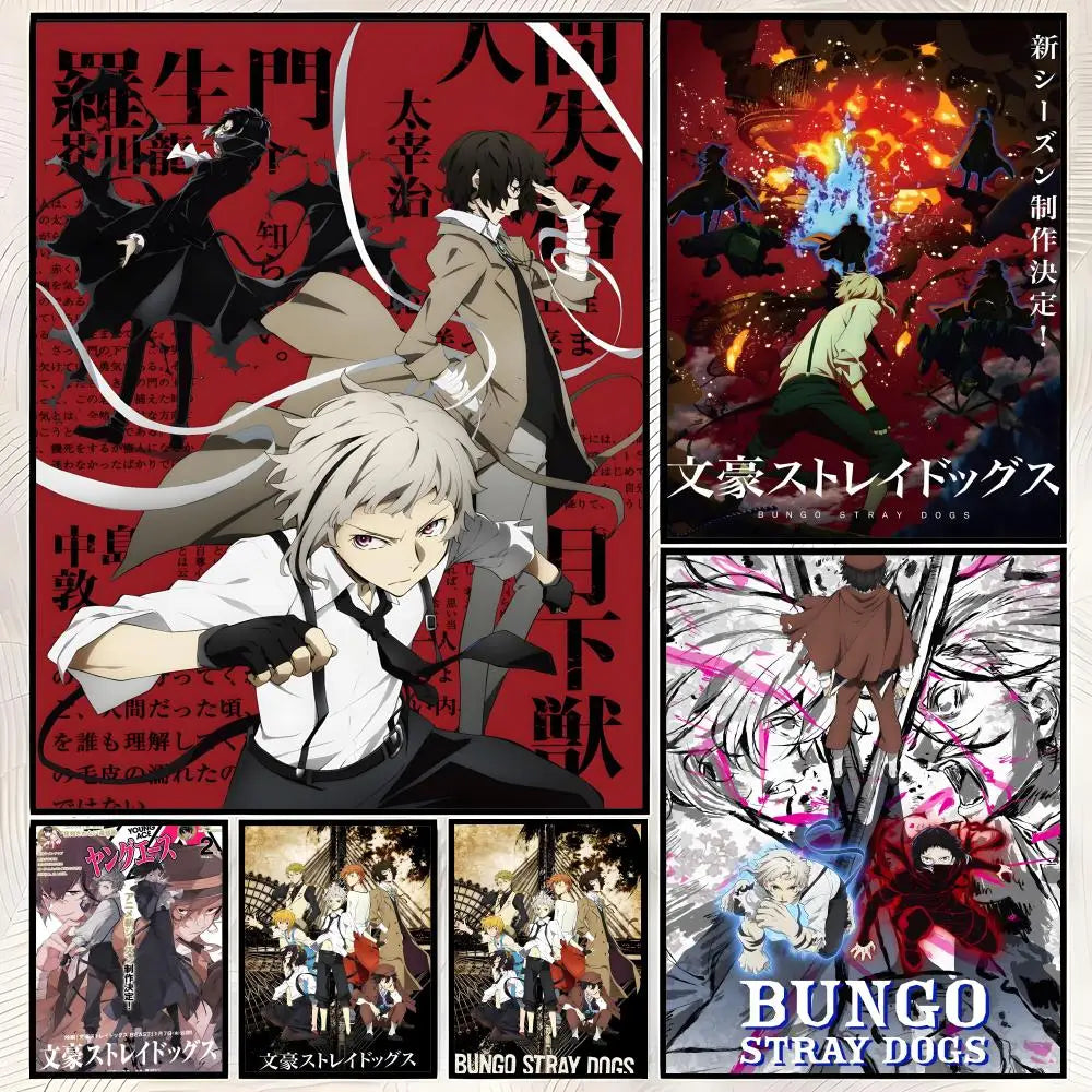 Bungo Stray Dogs Anime Poster – Self-Stick HD PVC Wall Art