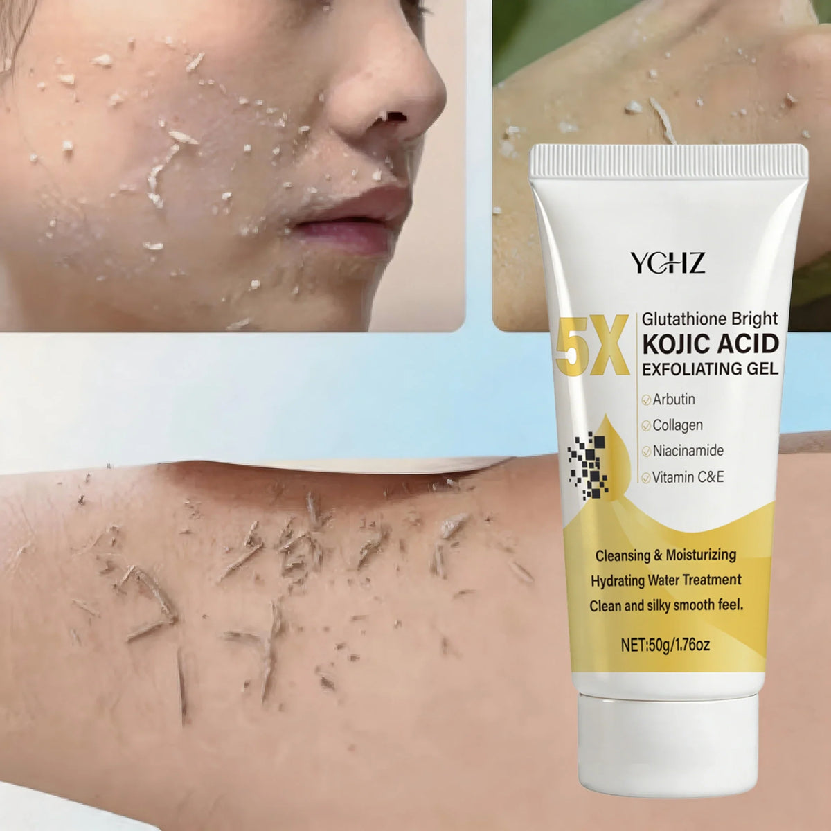 Kojic Acid Exfoliating Gel – Brighten, Even Tone & Moisturize