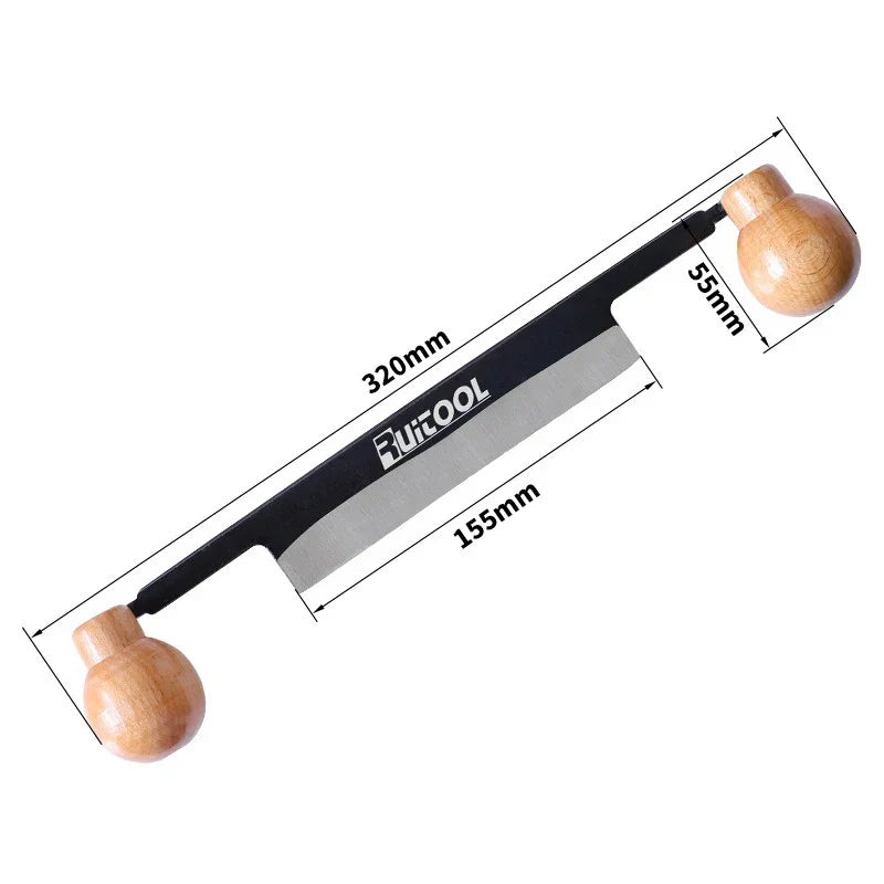 Professional Draw Cutter Double Wooden Handle Knife Removing Bark
