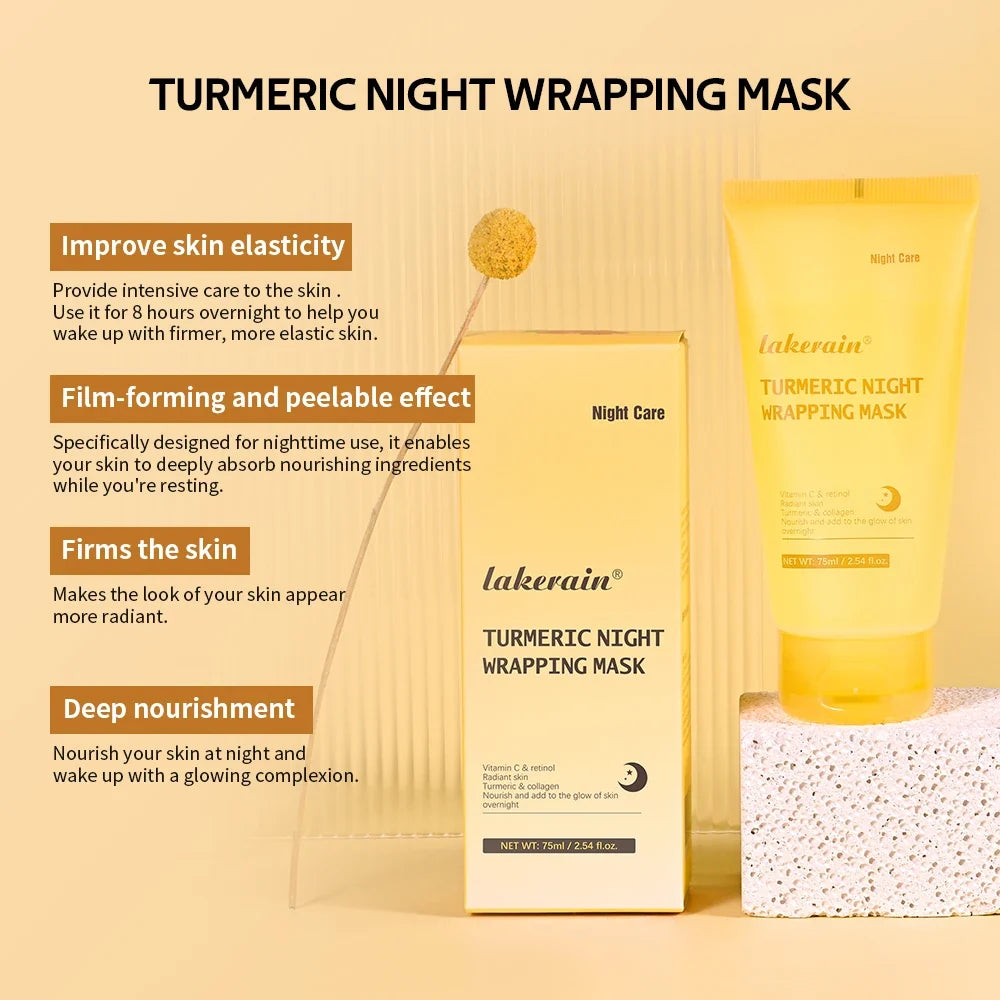 Kojic Acid Turmeric Overnight Peel-Off Mask | Collagen Glow