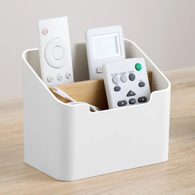 Desktop Storage Organizer Box | Remote, Tissues & Cosmetics