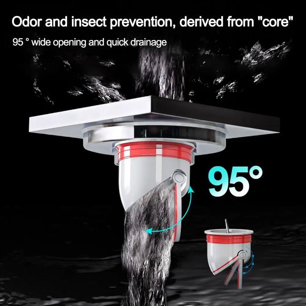 Bathroom Accessories Insect Prevention Shower Drainer One Way Valve