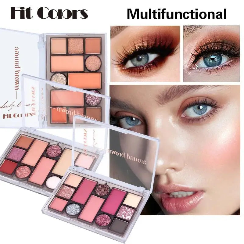 Fit Colors 12-Color Eyeshadow Palette – Matte Pearl & Blush