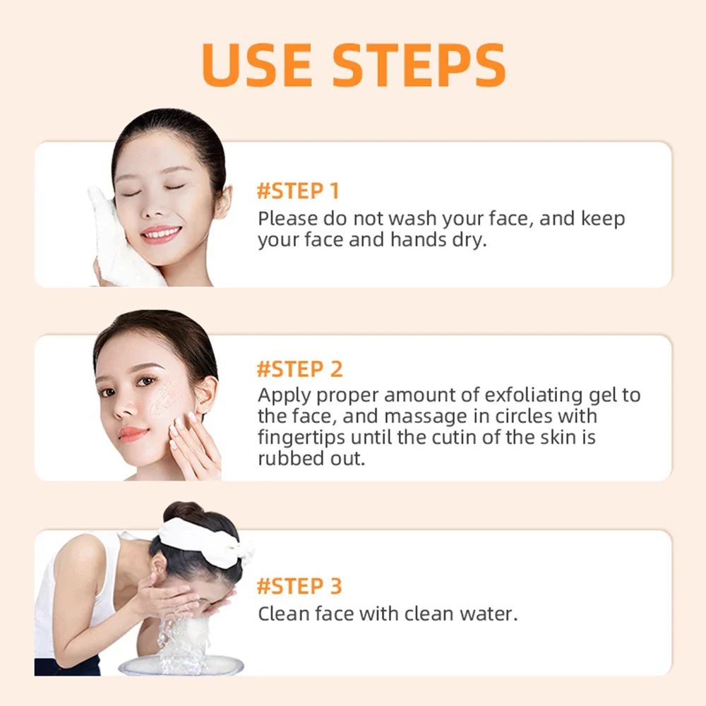 Orange Exfoliating Peeling Gel – Brightening Face Scrub 50g