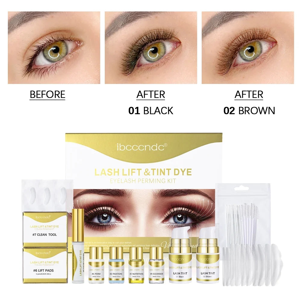 Brow Lamination & Lash Lift Tint Kit – Semi-Permanent Pro Set