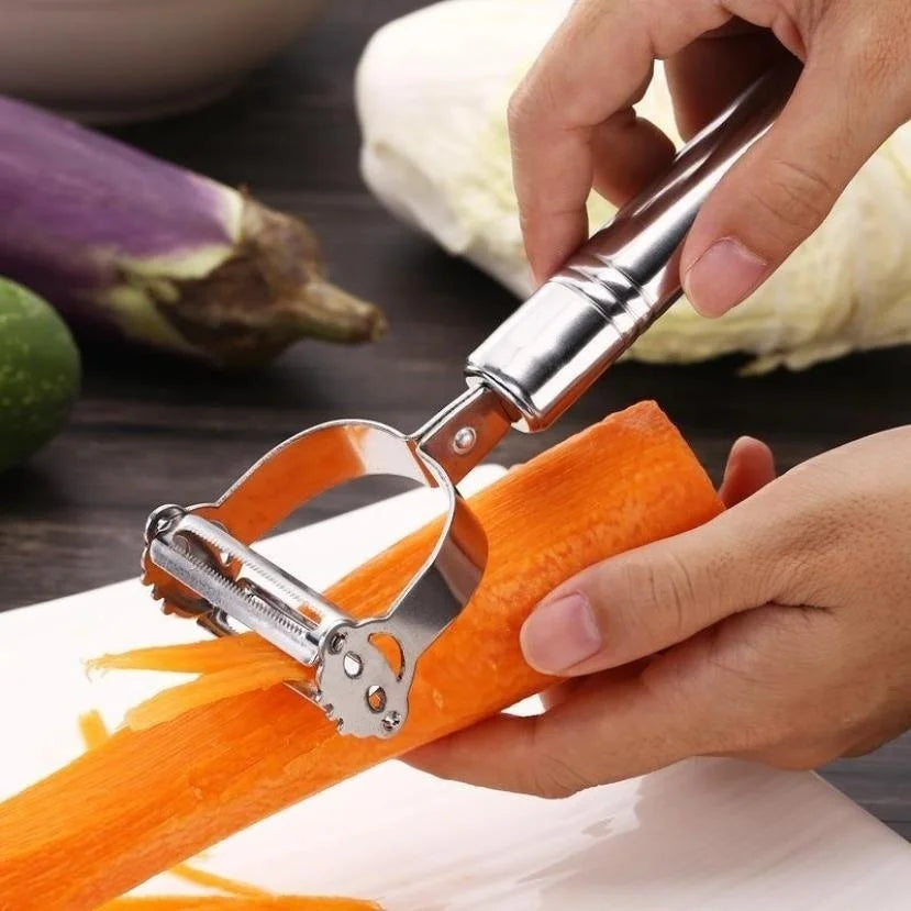 Stainless Steel Julienne Peeler & Vegetable Grater Slicer