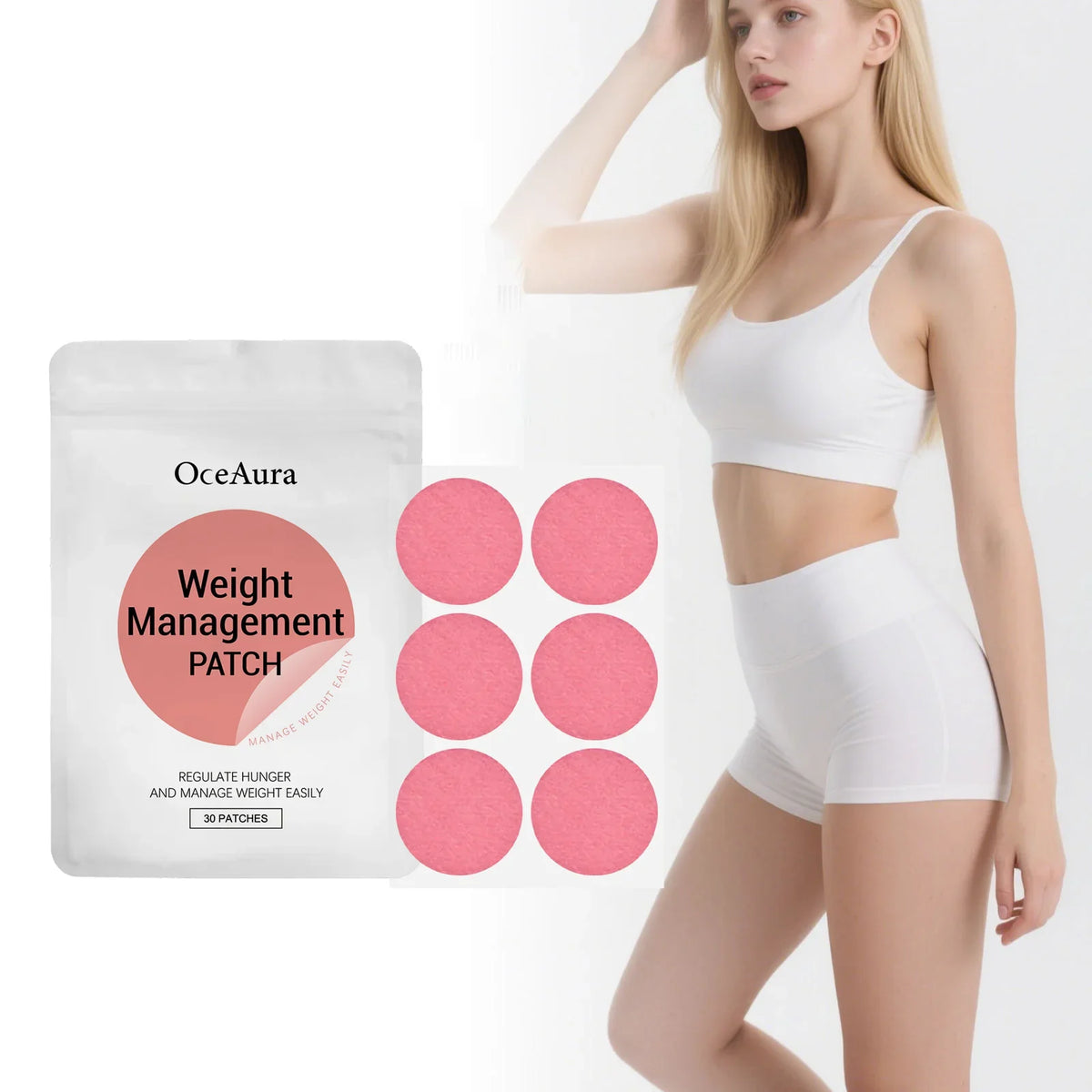 OceAura Body Care Patches – Metabolism & Appetite Support 30pk