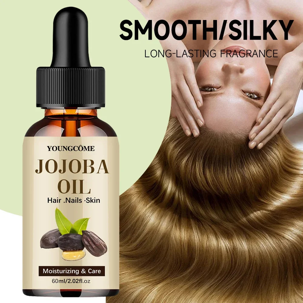 Organic Cold Pressed Jojoba Oil – Face, Hair, Skin & Nails 60ml