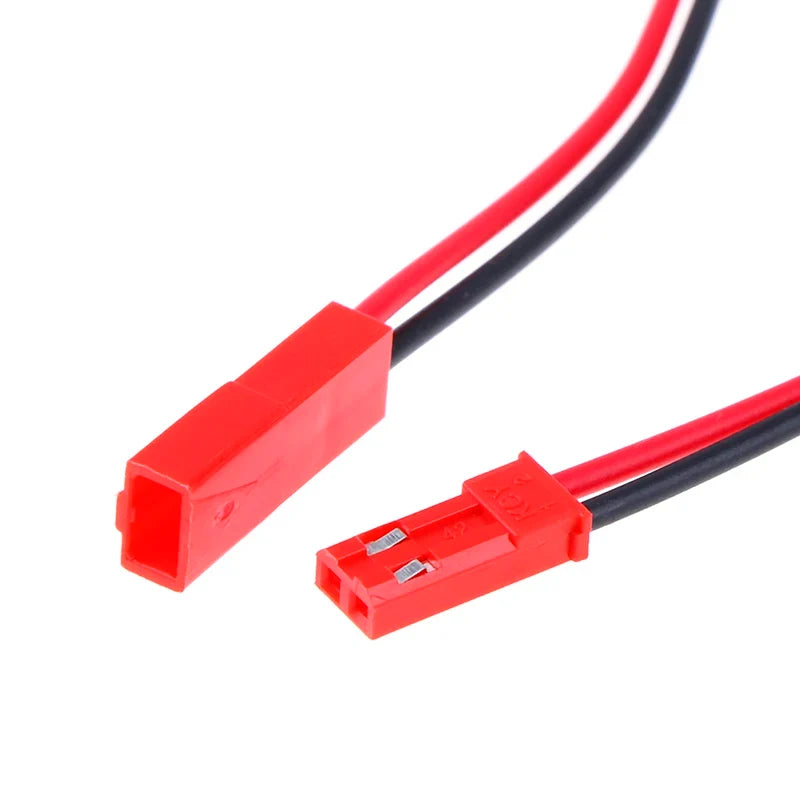 10 Pairs JST 2-Pin Male Female Connector 22 AWG Wire RC LED