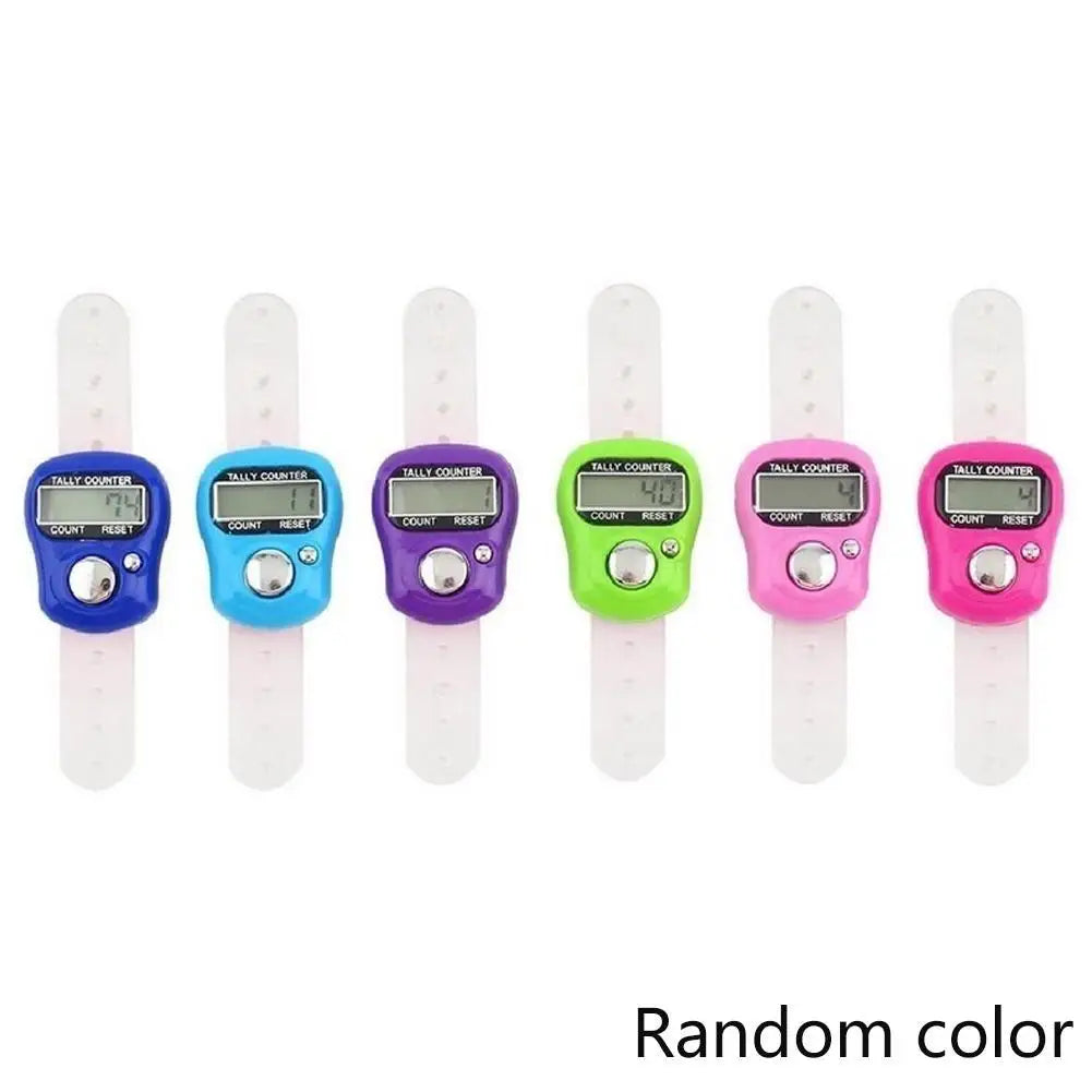 Mini Electronic Finger Tally Counter Ring – LCD Knitting Clicker