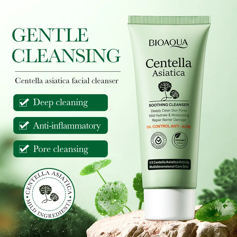 BIOAQUA Centella Asiatica Face Wash – Oil Control Foam Cleanser