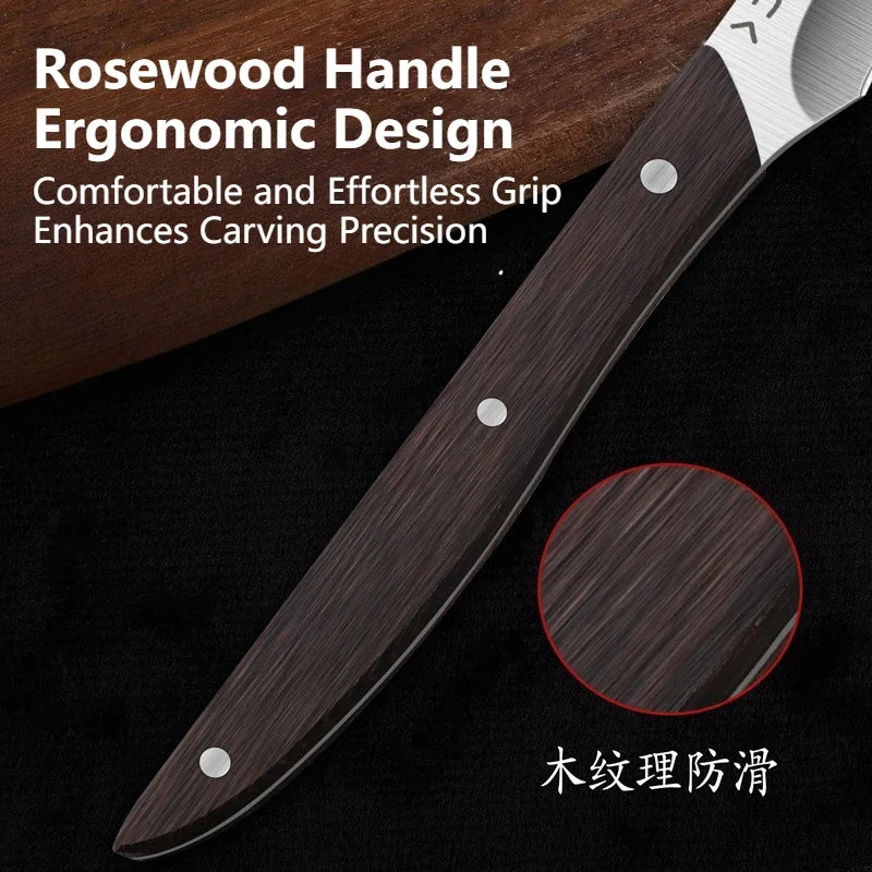 Professional Fruit Carving Knife – Sharp Stainless Steel Blade
