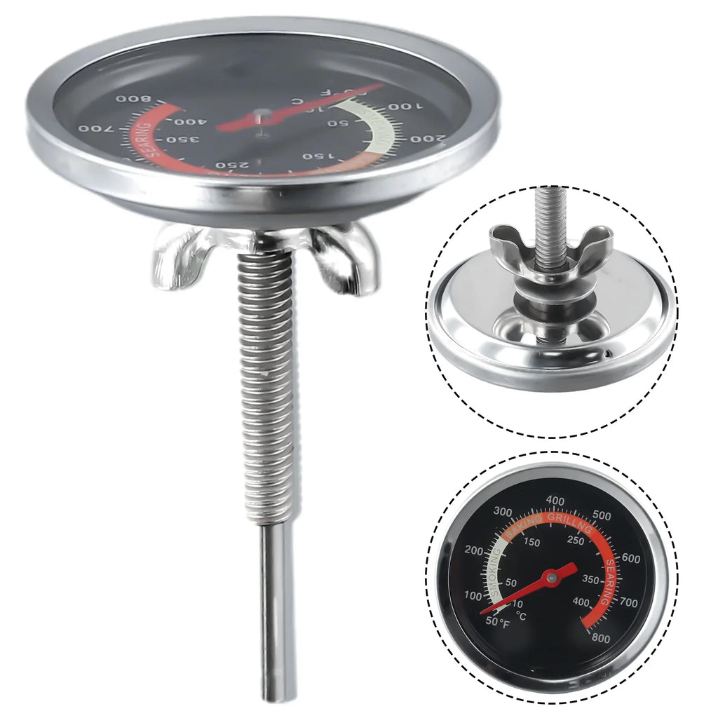 Barbecue Thermometer Oven Temp Gauge 10 400 BBQ Grill Temperaturer