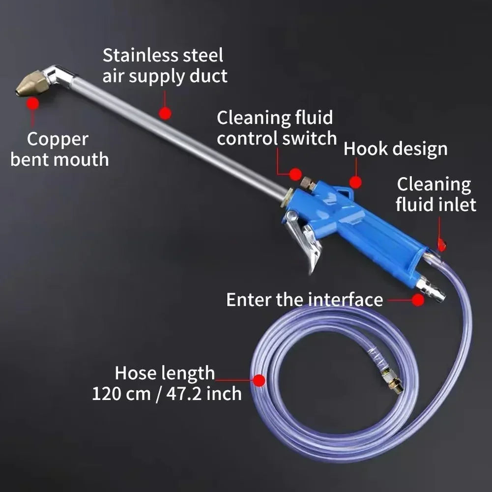 NEWONE 40cm Air & Water Cleaning Gun with 1.2M Hose | Grease Tool
