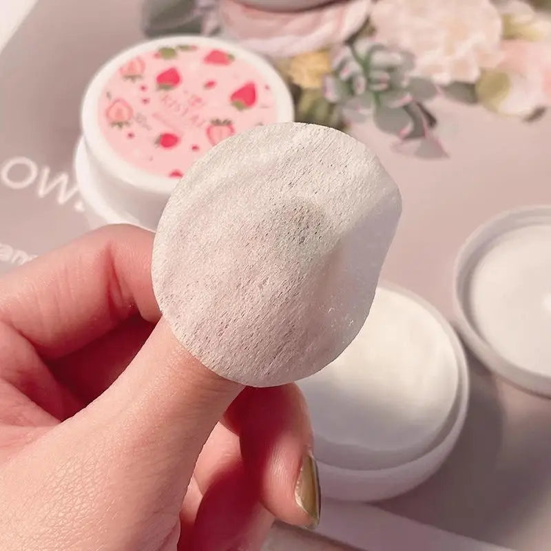 32-Pc Disposable Nail Polish Remover Wipes – Strawberry Scent