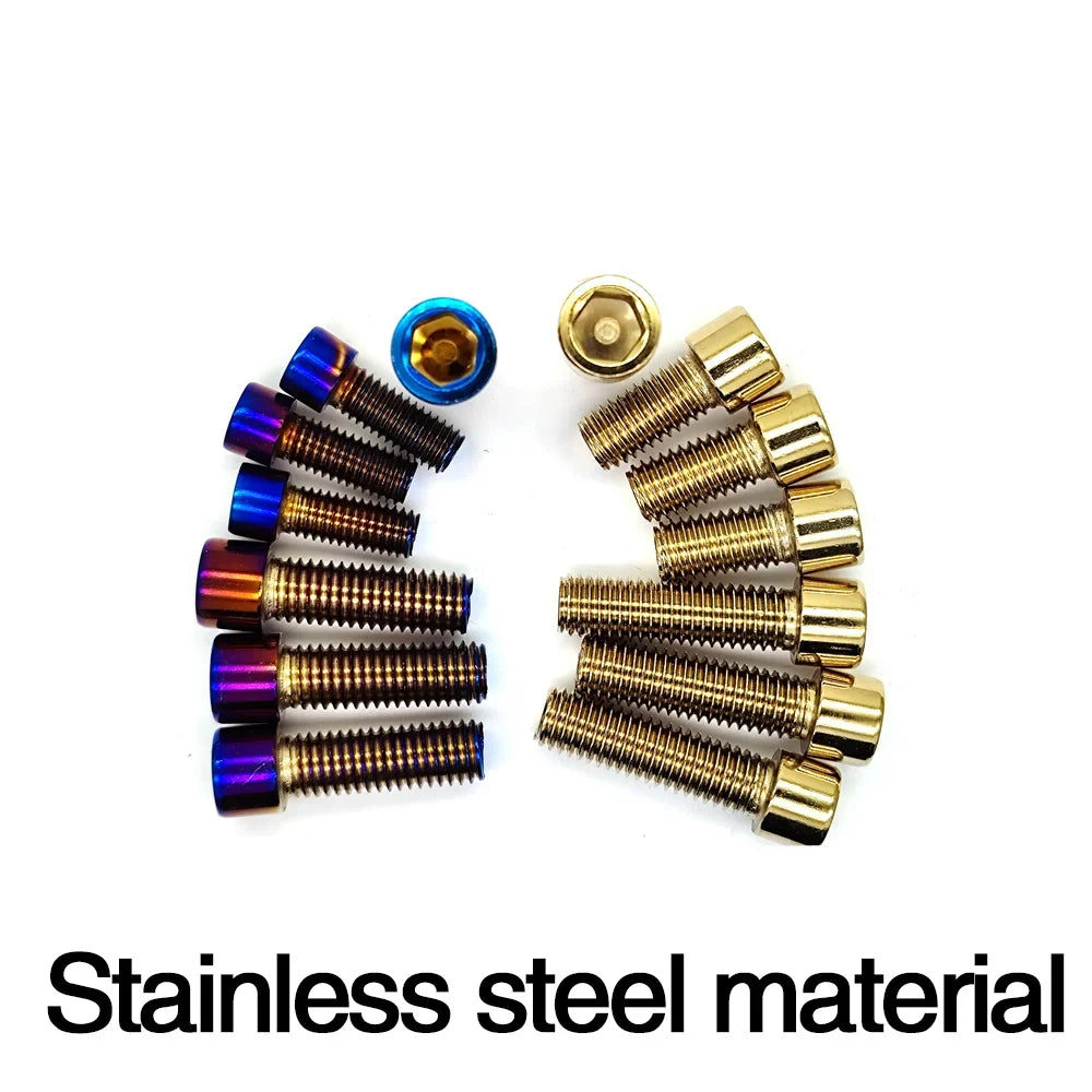 Gold Titanium Plated M3–M10 304 Stainless Hex Socket Screws