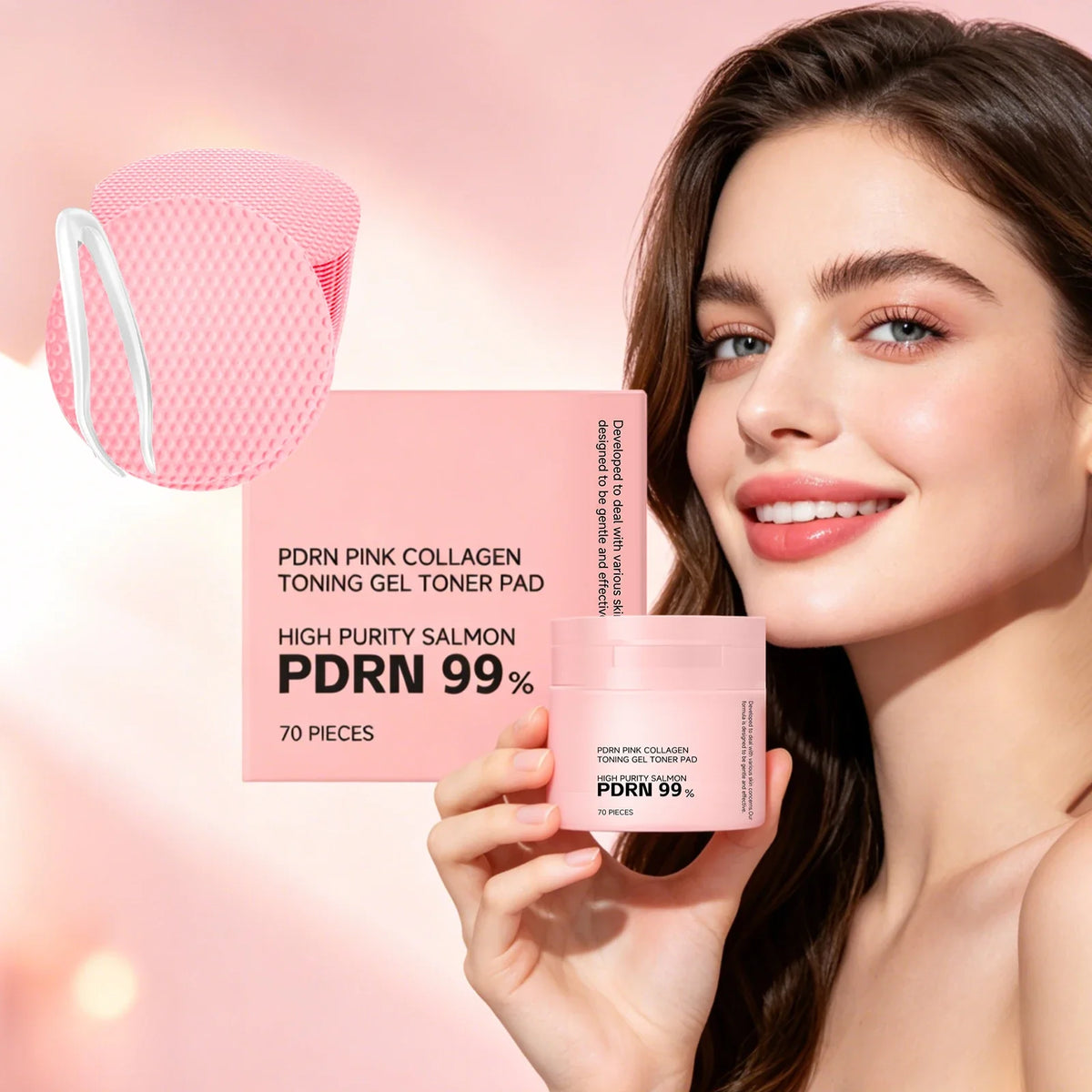 PDRN Collagen Toner Pads – Brighten, Hydrate & Smooth Skin