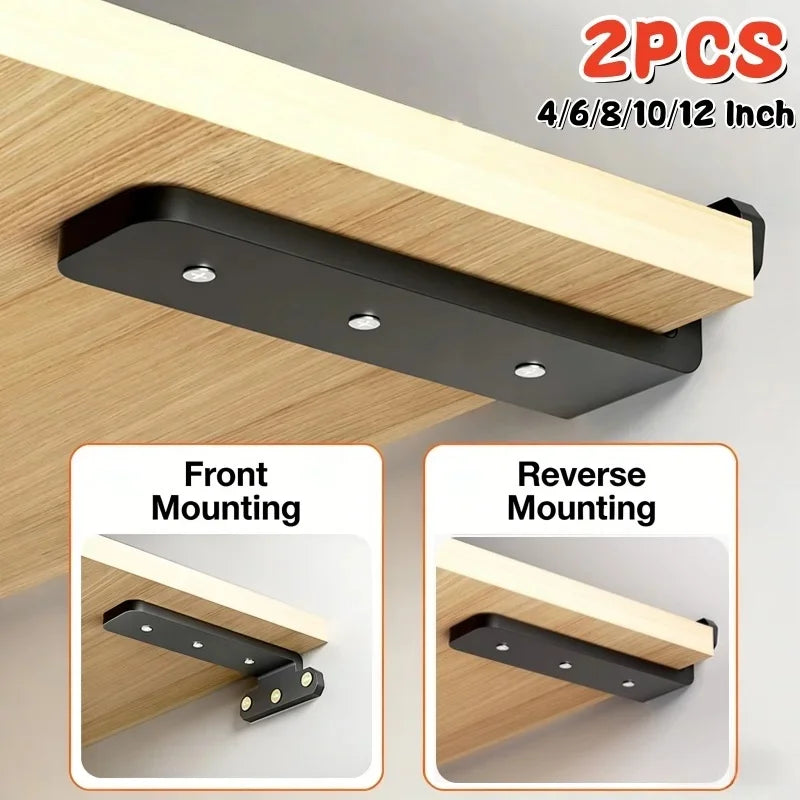 Heavy Duty Floating Shelf Brackets 400kg Hidden Wall Mount 2 Pack