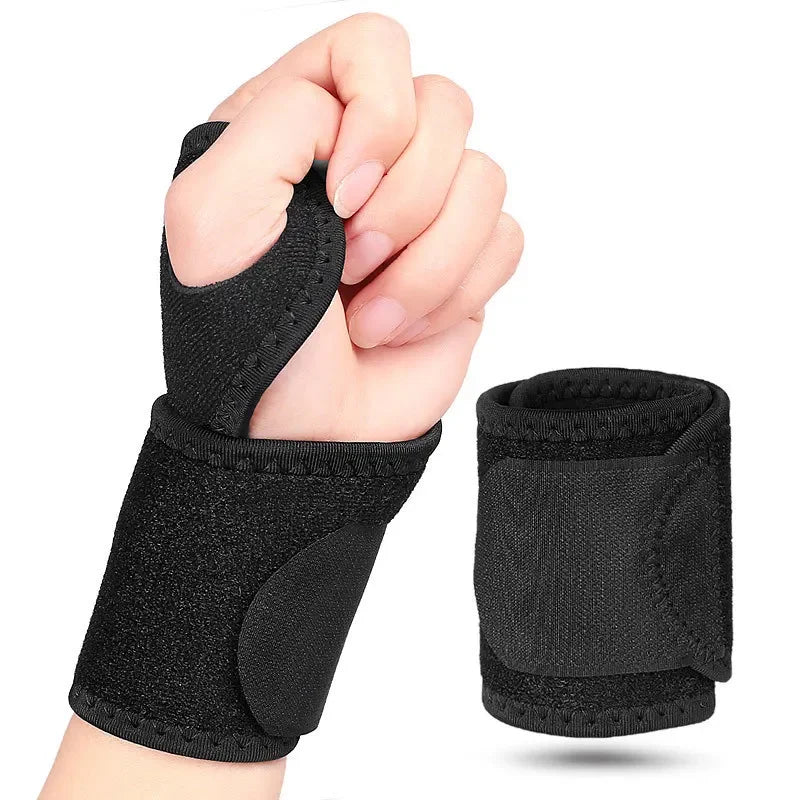 2-Pack Elastic Wrist Sleeves – Breathable Gym & Sport Wrap