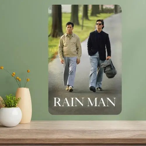 Rain Man Classic Movie Metal Poster Sign | Vintage Wall Art