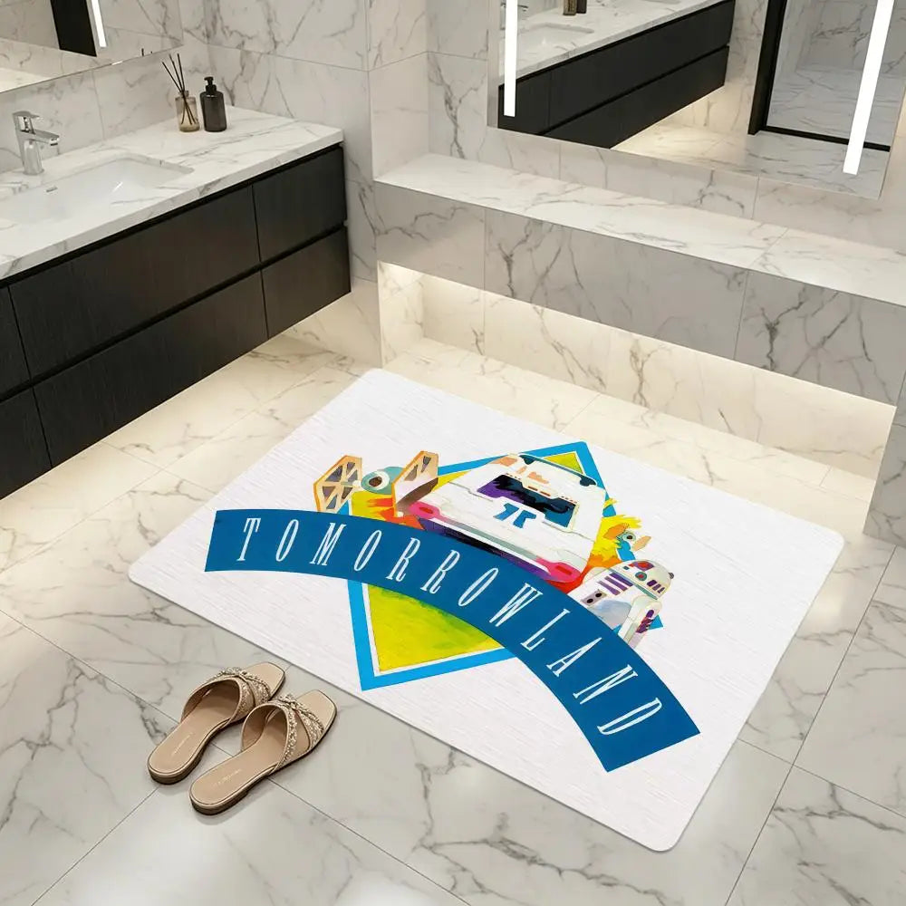 Diatomite Bath Mat – Quick Dry, Anti-Slip Music Festival Design