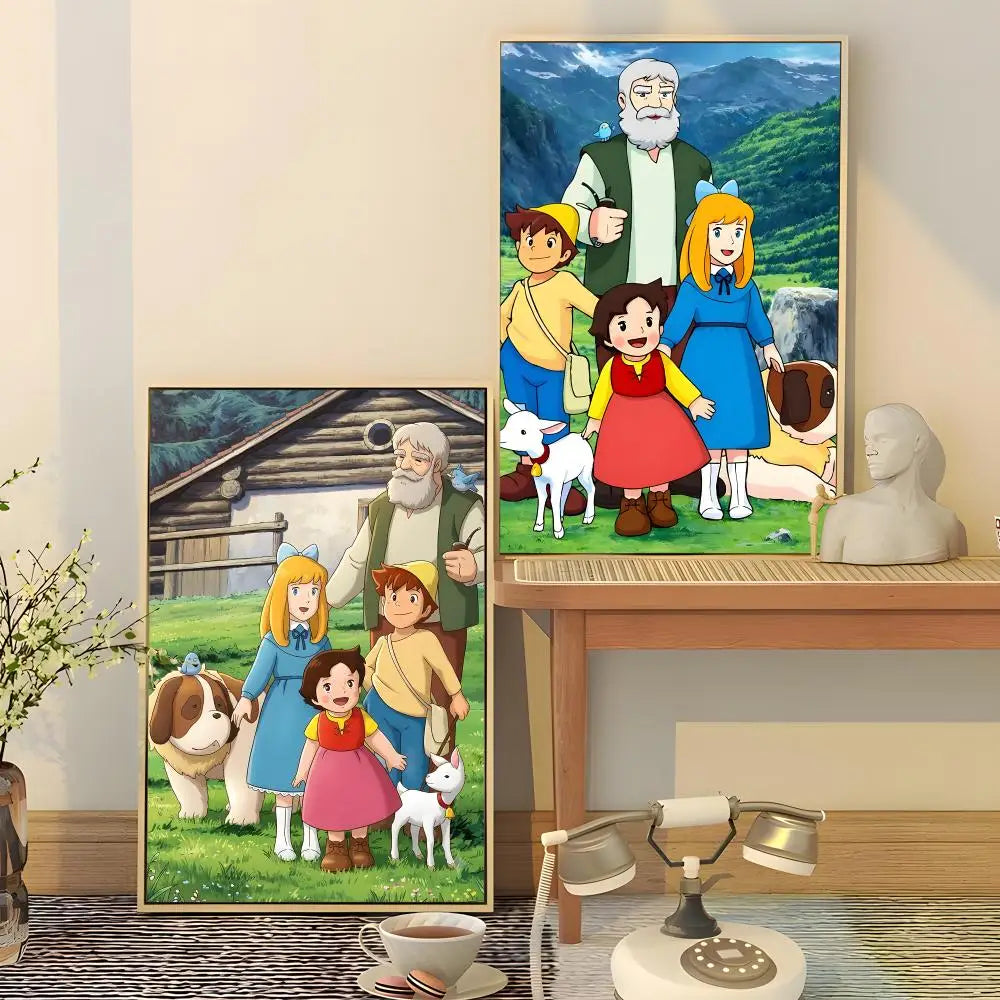 Heidi Girl of the Alps Poster – HD Waterproof Wall Stickers