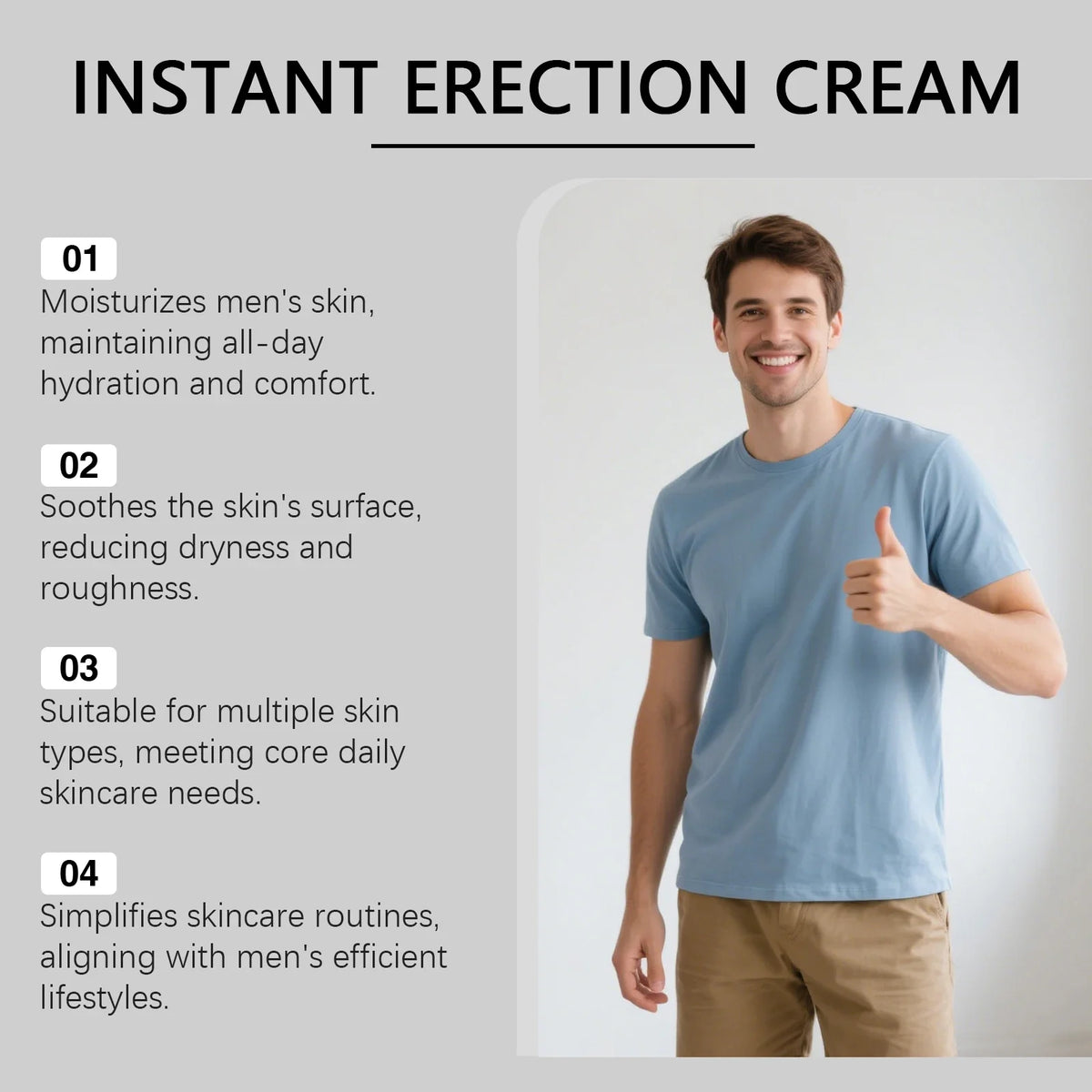 Men's Daily Moisturizing Cream – Lightweight Body Care 30g