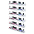 6-Layer Acrylic Nail Polish Wall-Mounted Rack & Organizer