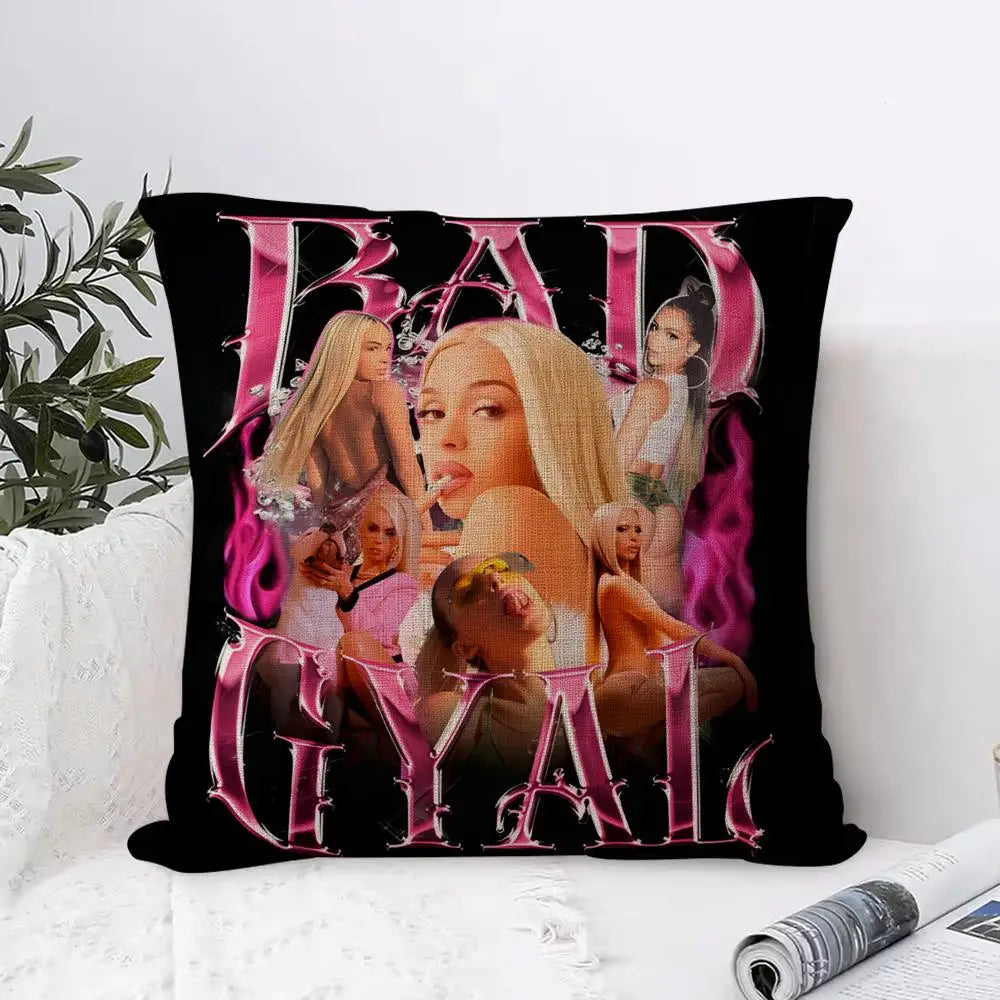Breathable Linen Cushion Cover with Hidden Zipper | Animal Print