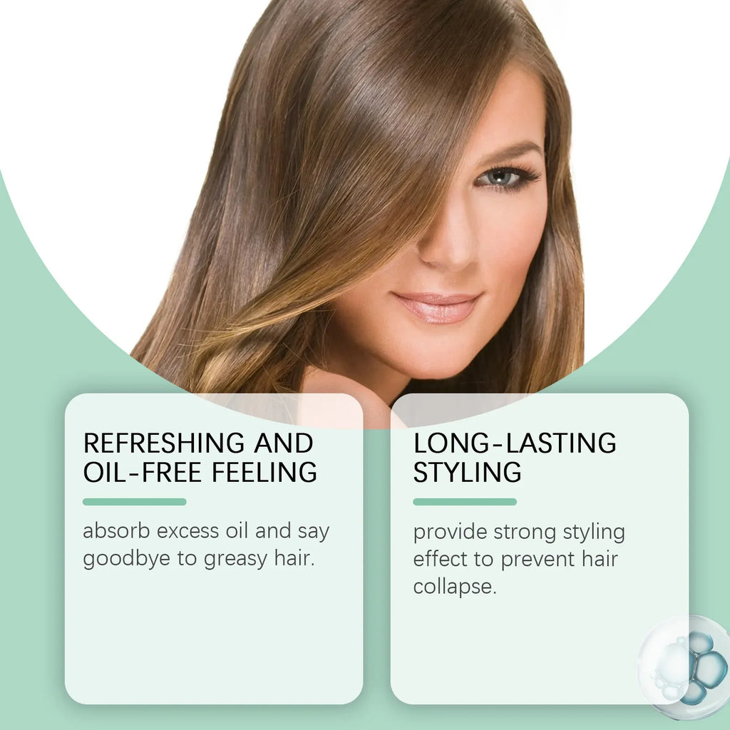 Matte Dry Shampoo Powder Puff – Oil Control & Root Volume Boost
