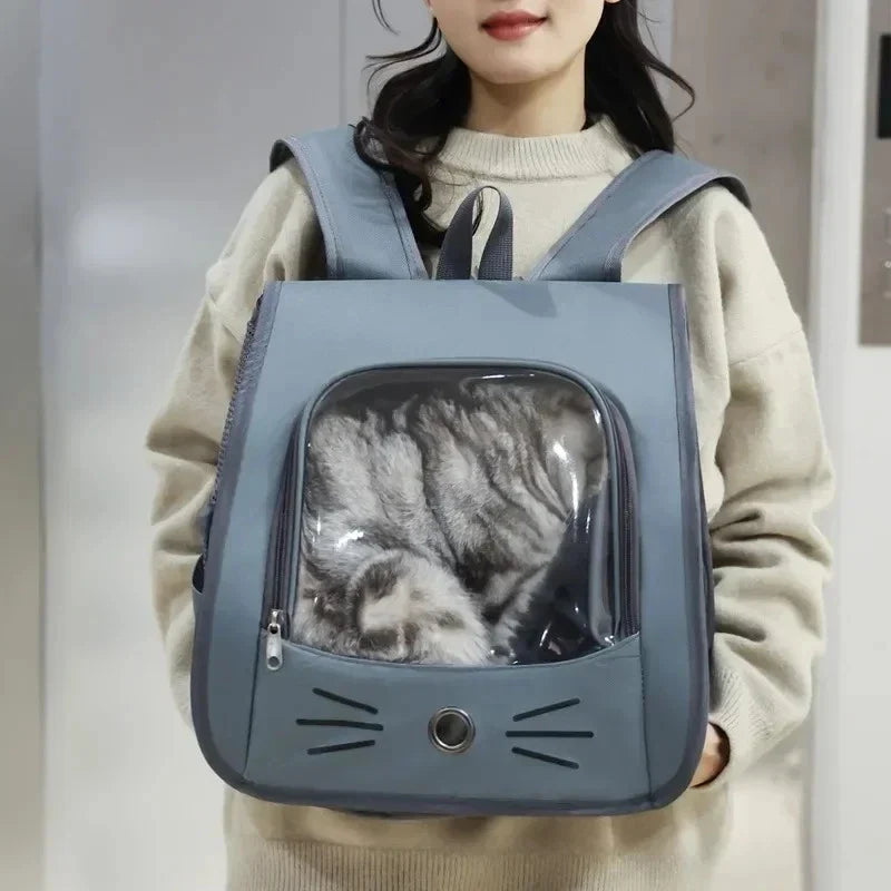 Breathable Cat Carrier Backpack for Cats & Small Dogs