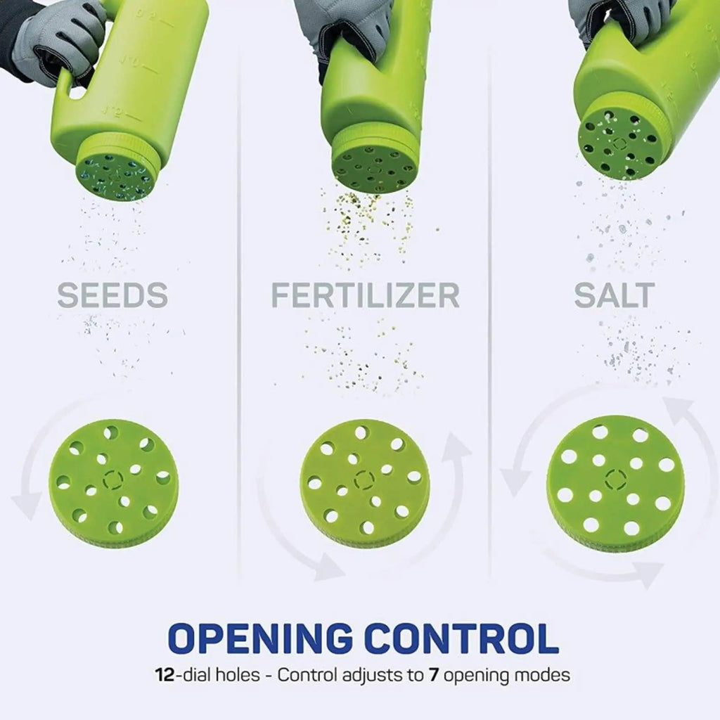 2L Handheld Salt Spreader – Snow, Ice Melt & Fertilizer