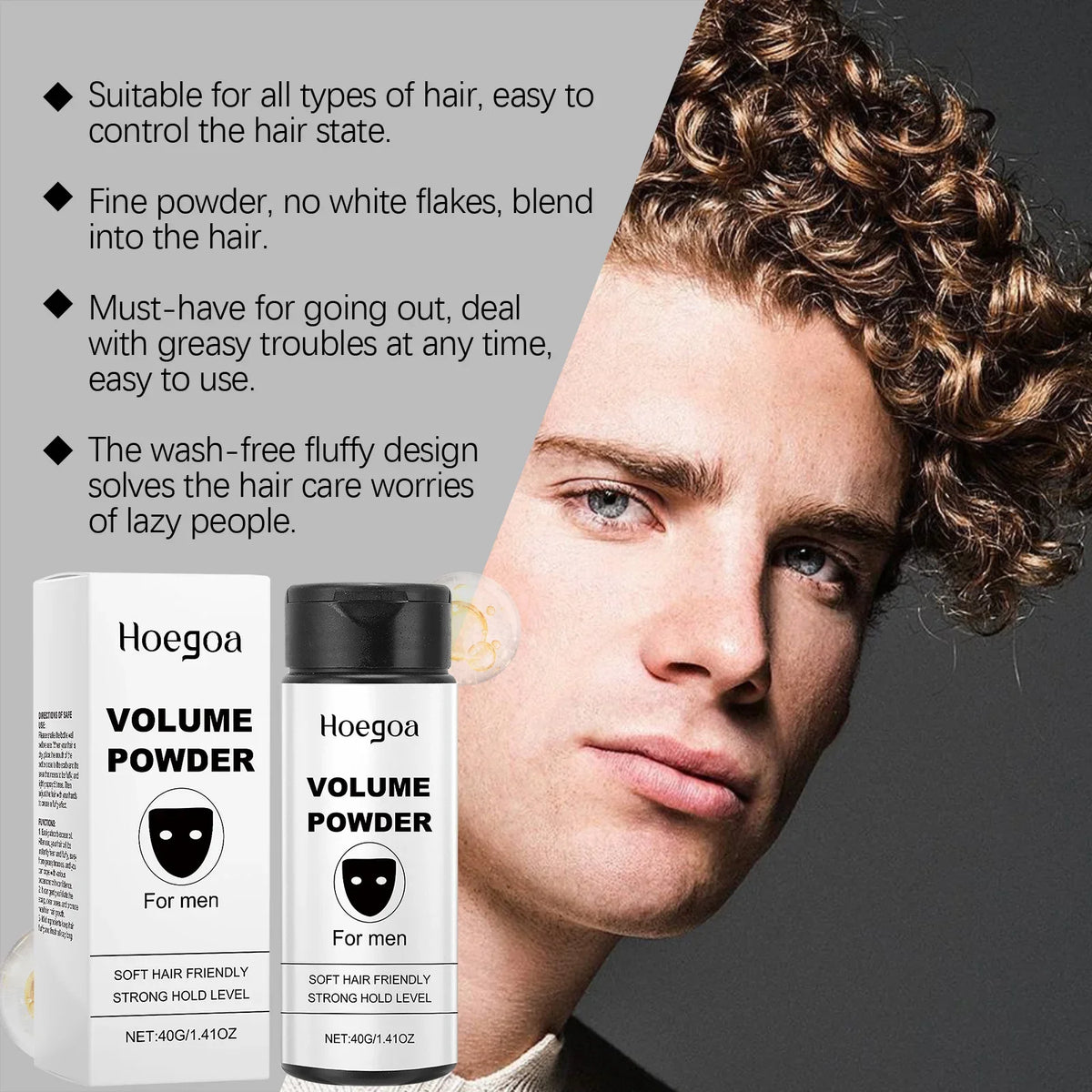 HOEGOA Volumizing Hair Powder – Oil Control & Volume Boost