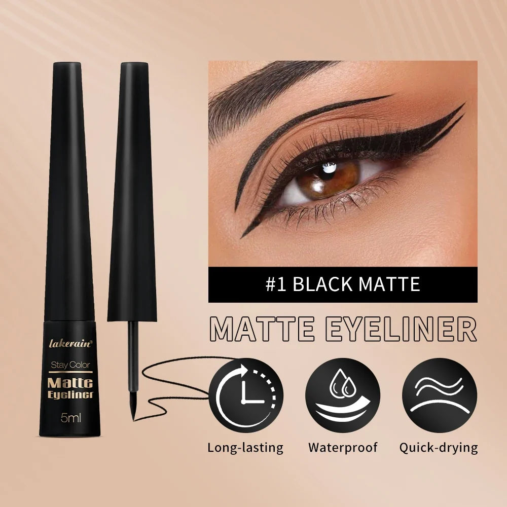 Matte Liquid Eyeliner Pen – 17H Waterproof & Smudge-Proof