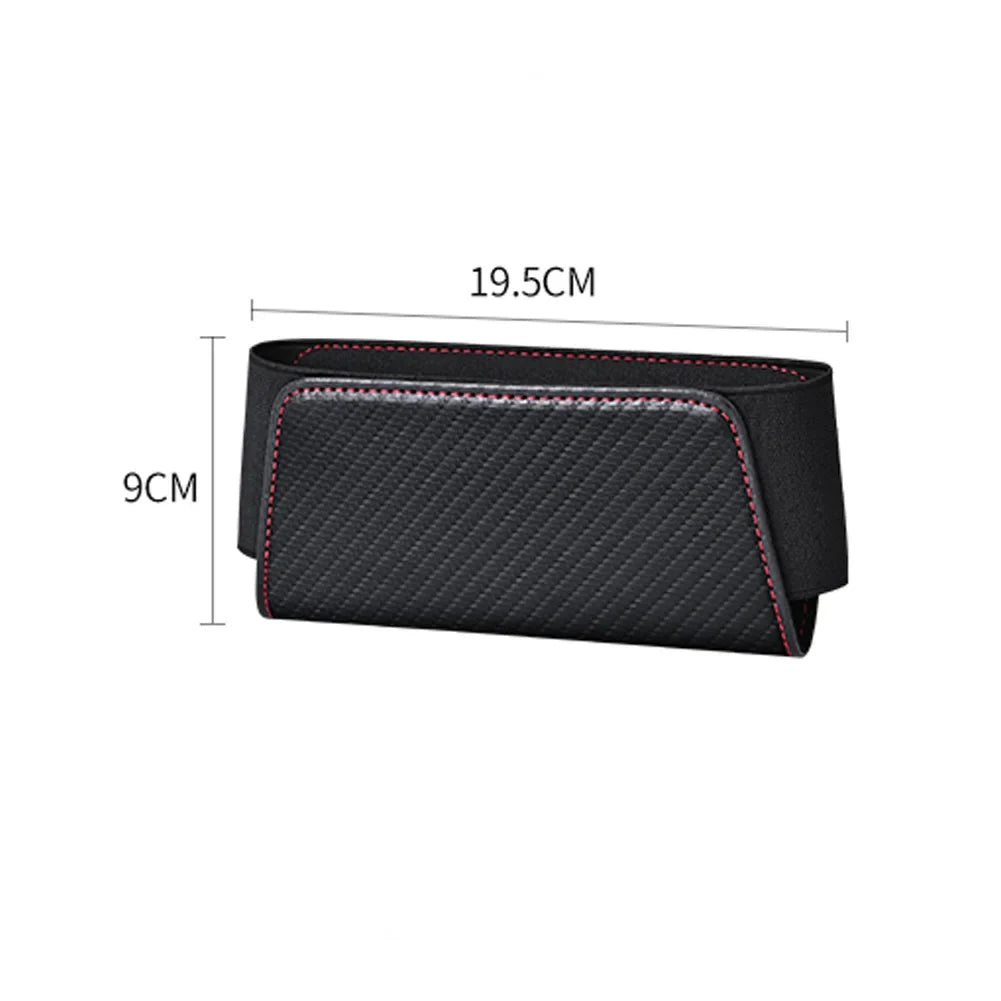 Self-Adhesive Car Storage Pocket PU Leather Organizer